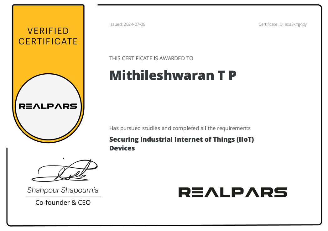 Cybersecurity Certificate