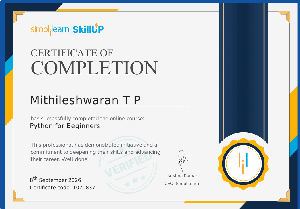 Python Certificate