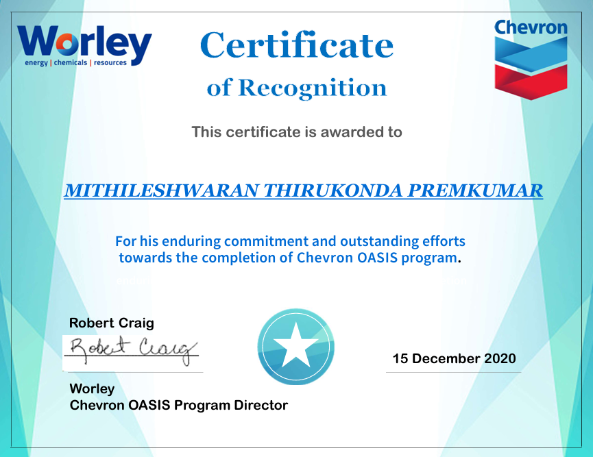 Chevron Certificate